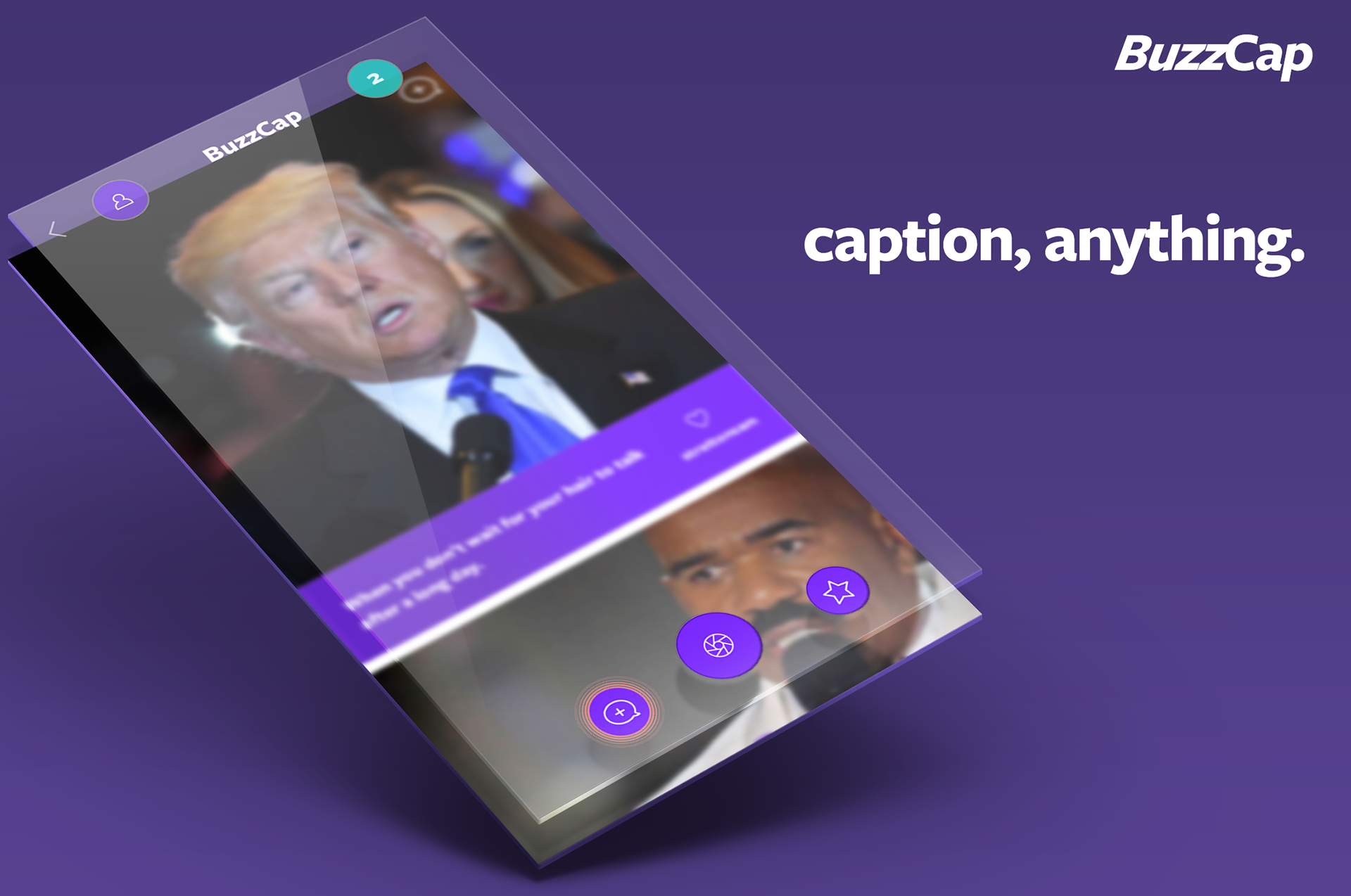 BuzzCap caption-anything launch artwork