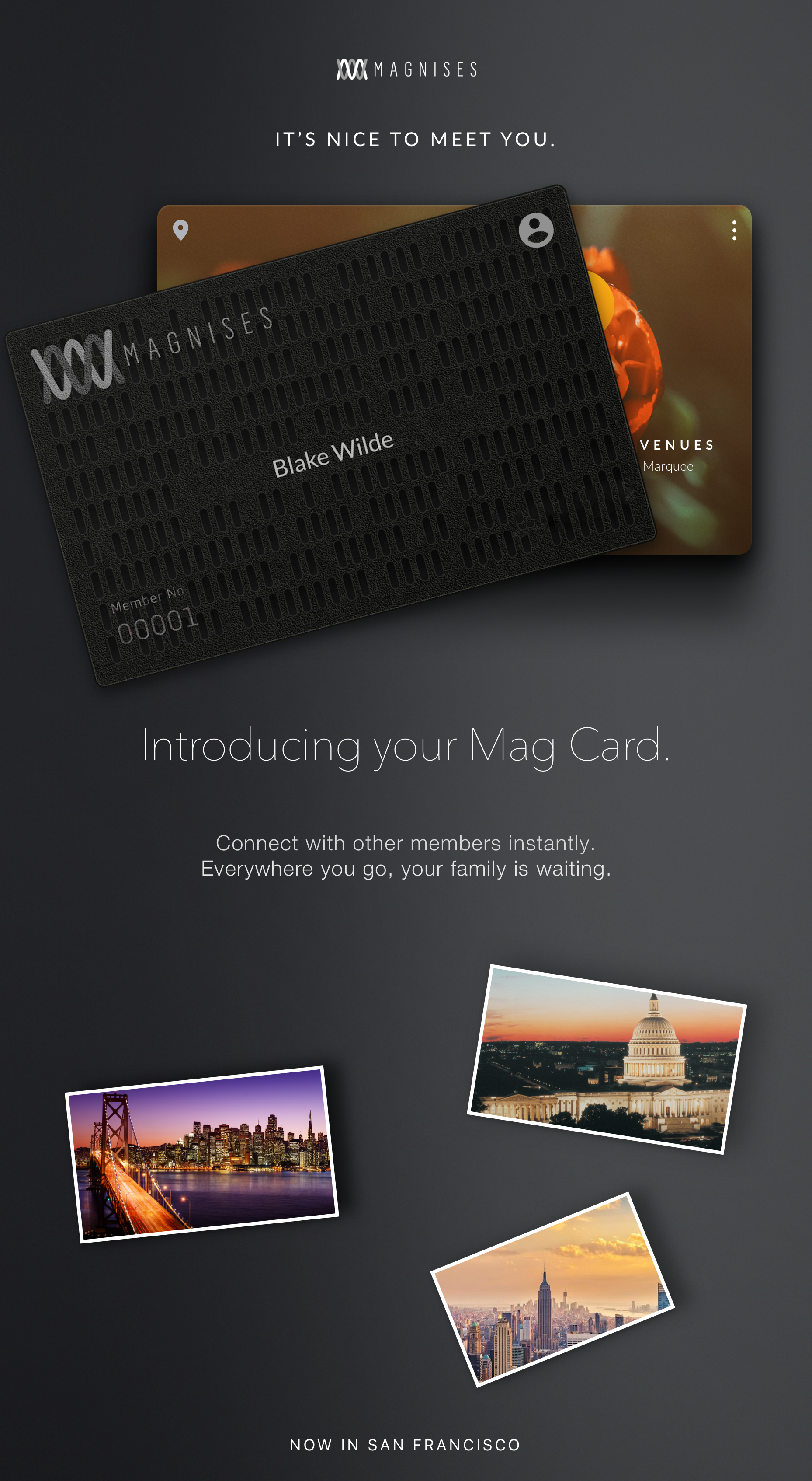 Magnises mobile membership experience