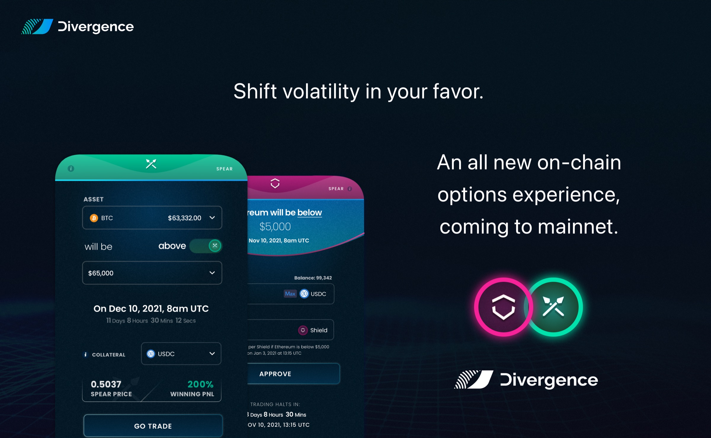Divergence Protocol onchain options launch campaign