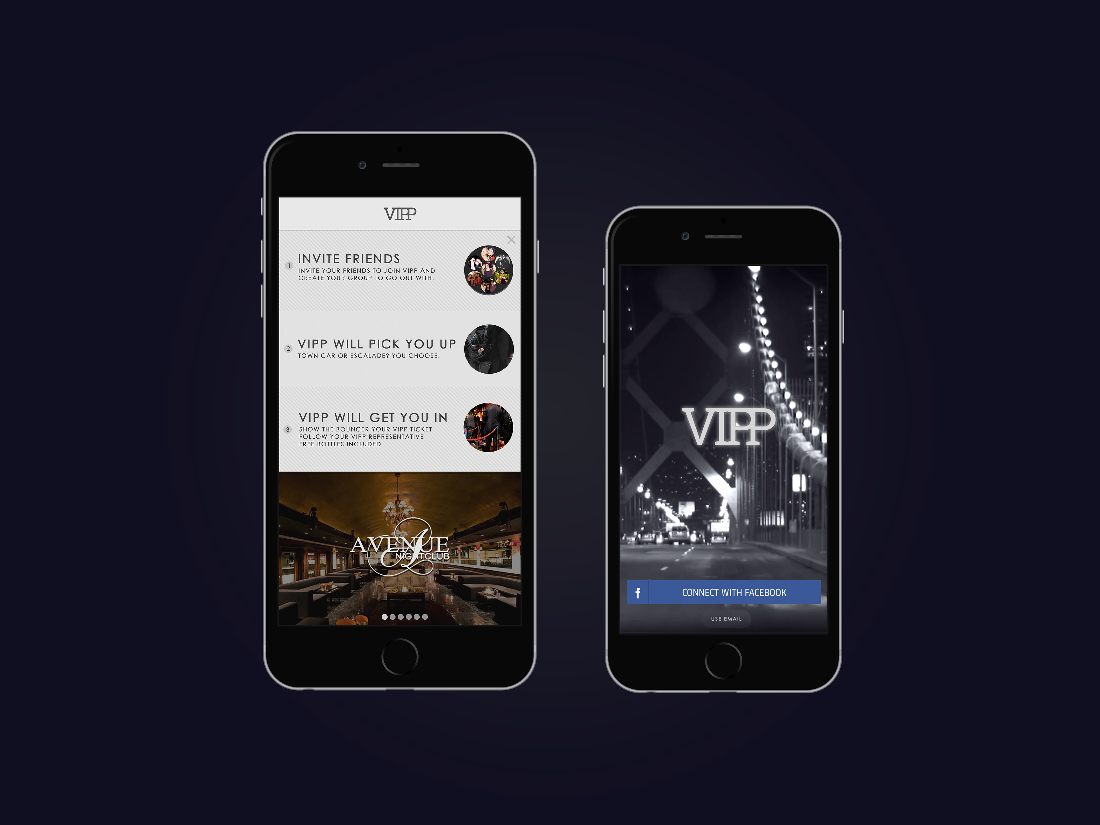 VIPP campaign explaining the invite, pickup, and venue-entry flow