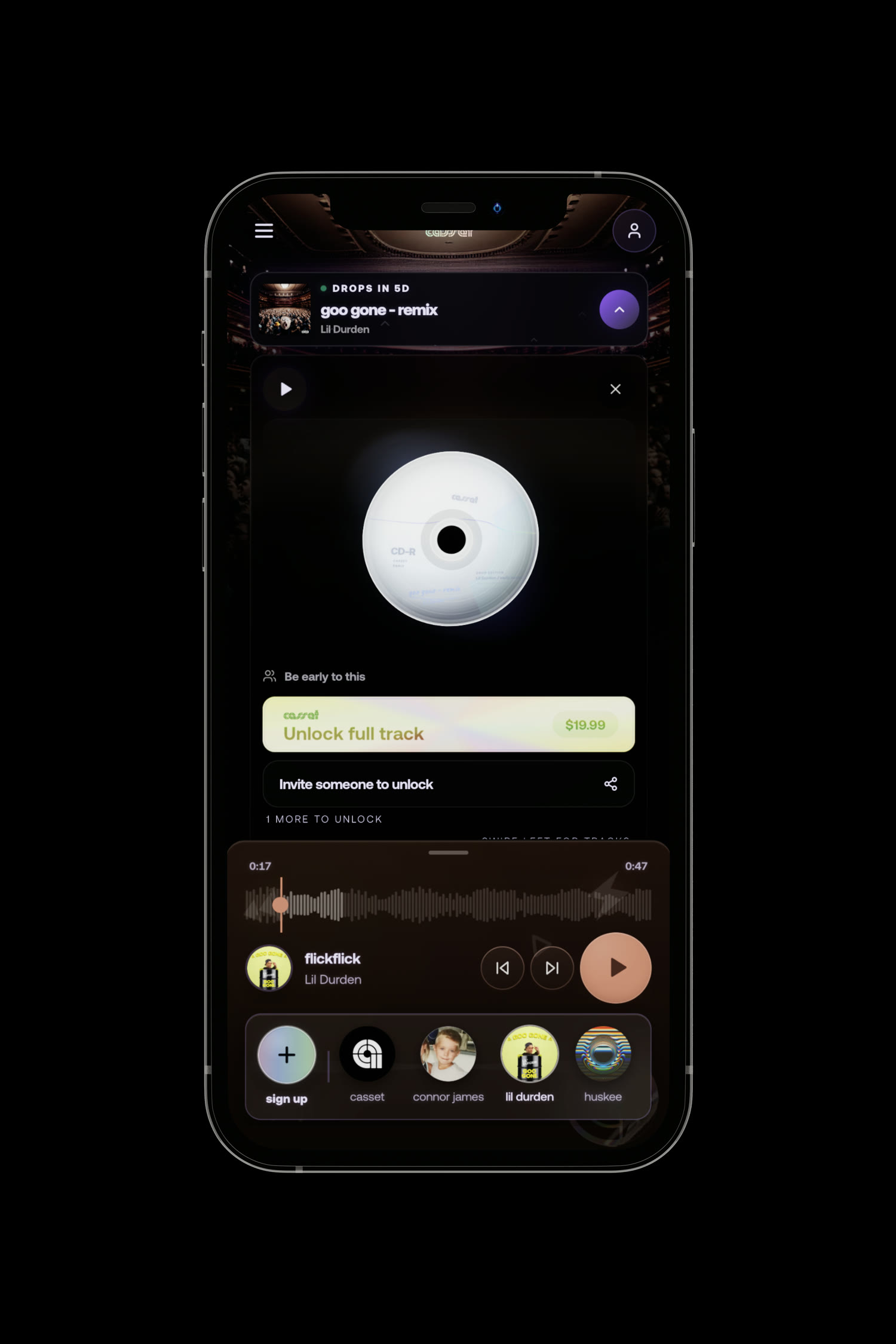 Casset collect gate - unlock the full track