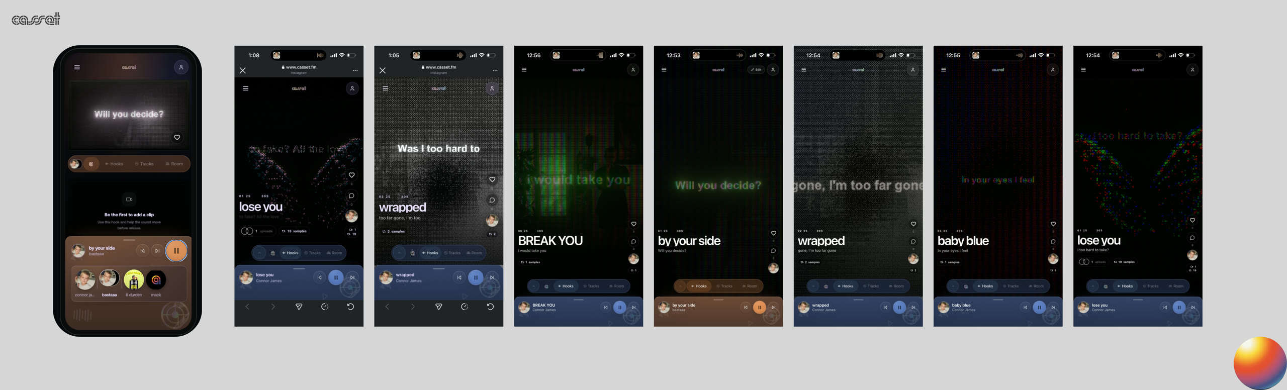 Casset visual packs