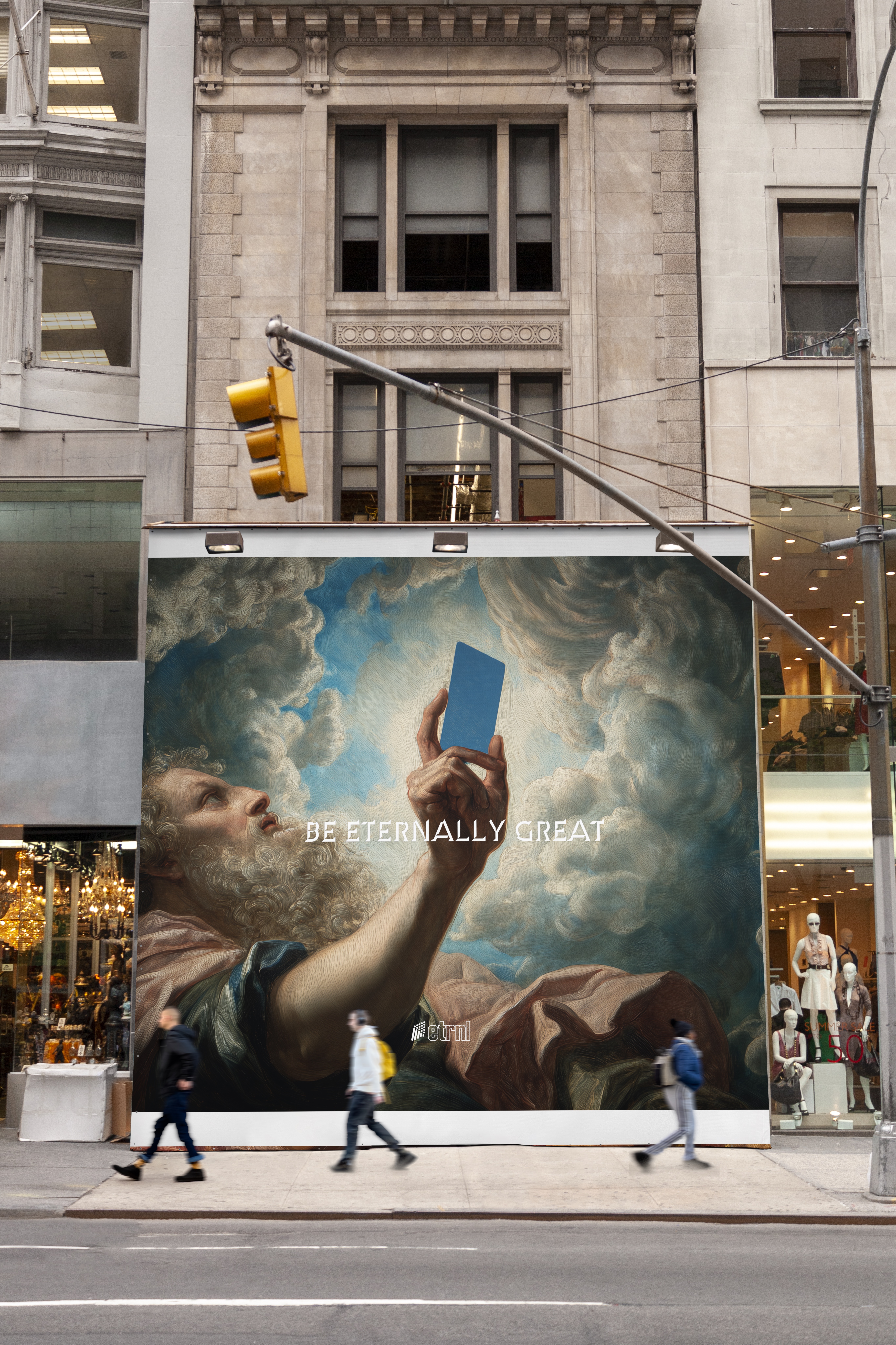 ETRNL wall mural — Be Eternally Great