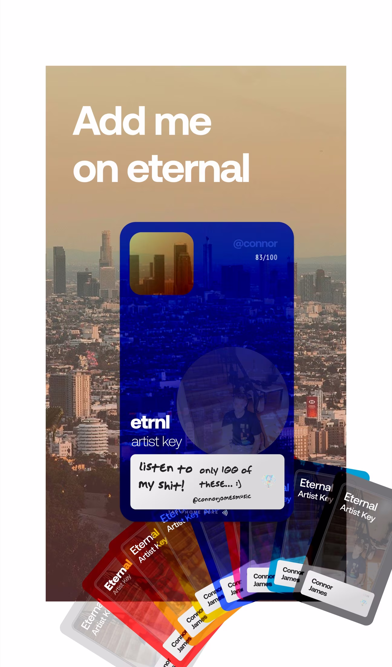 Add me on ETRNL campaign