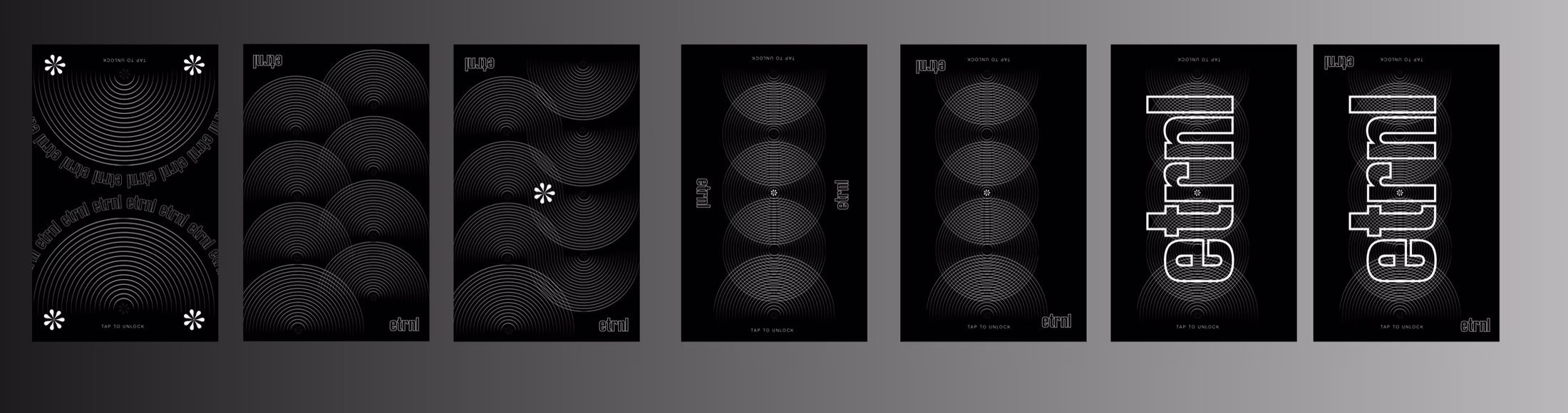 ETRNL geometric card-back system