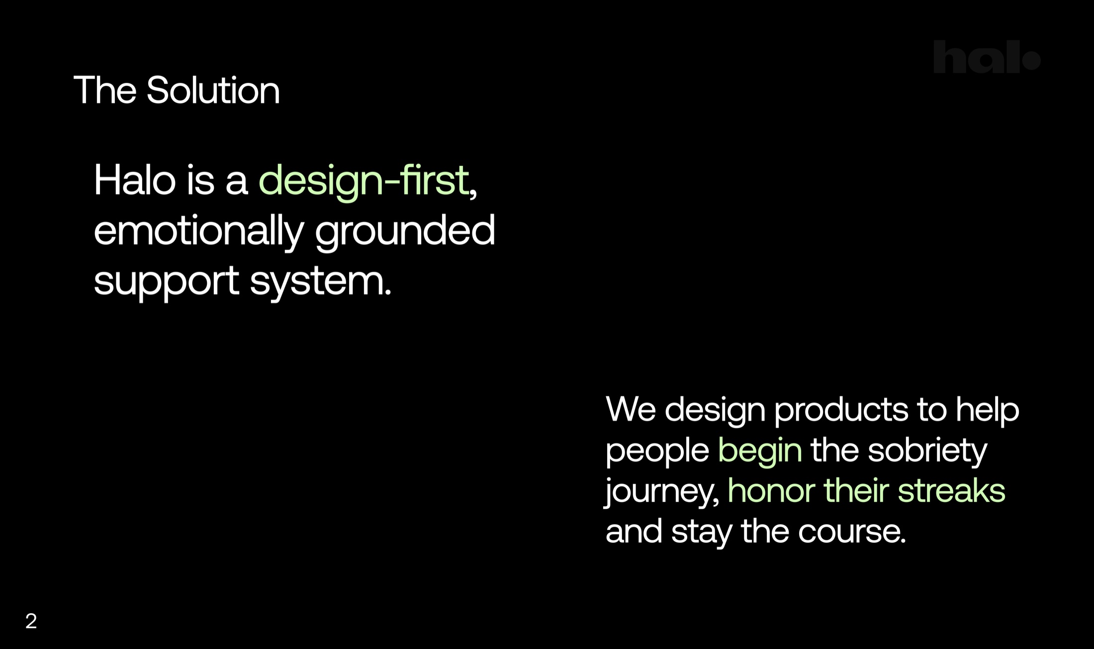 Halo deck - a design-first, emotionally grounded support system