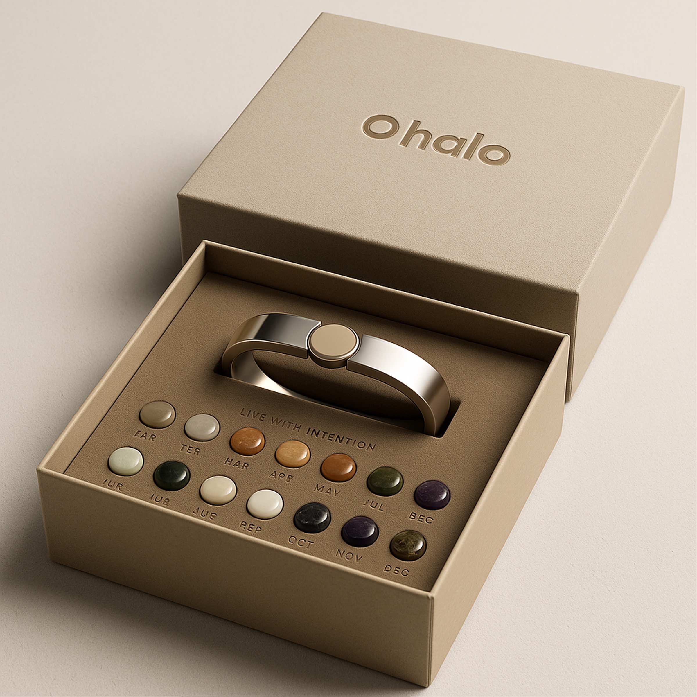 Habit Halo packaging - Live with intention