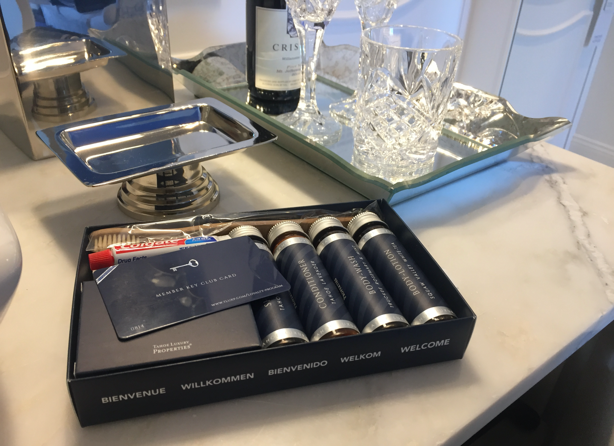 Welcome kit in a real setting