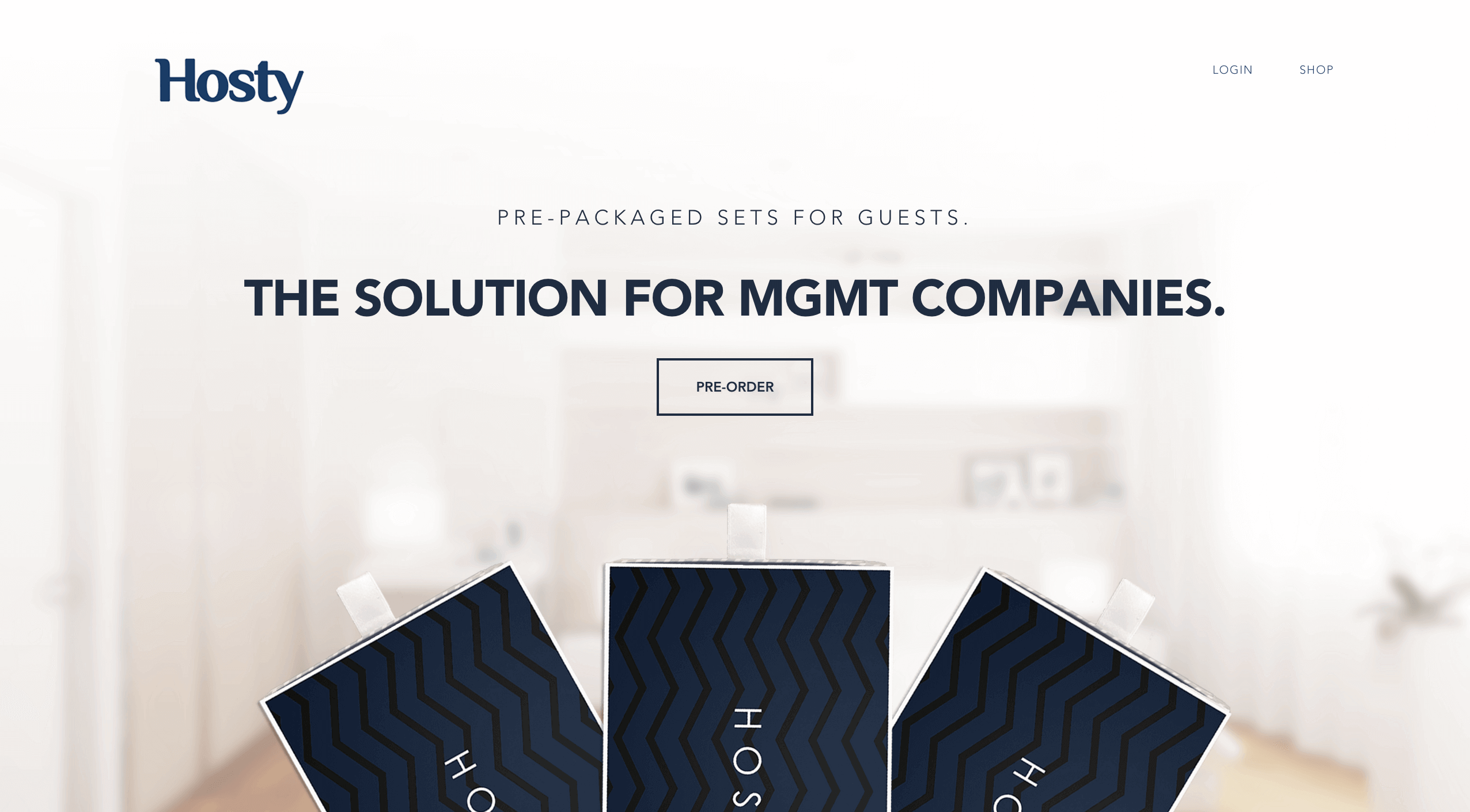 Hosty Club website hero