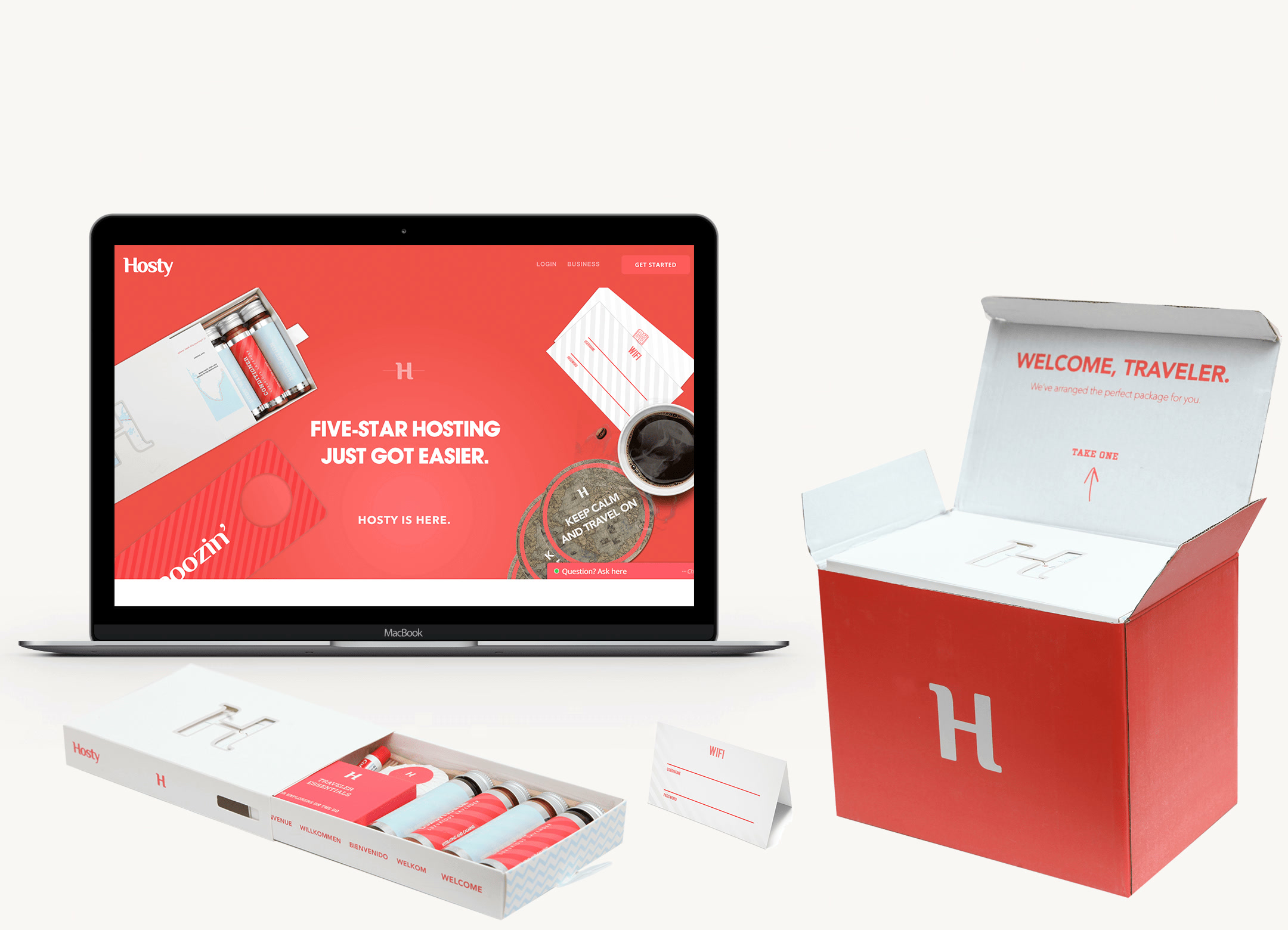 Hosty Club vacation-rental welcome kit
