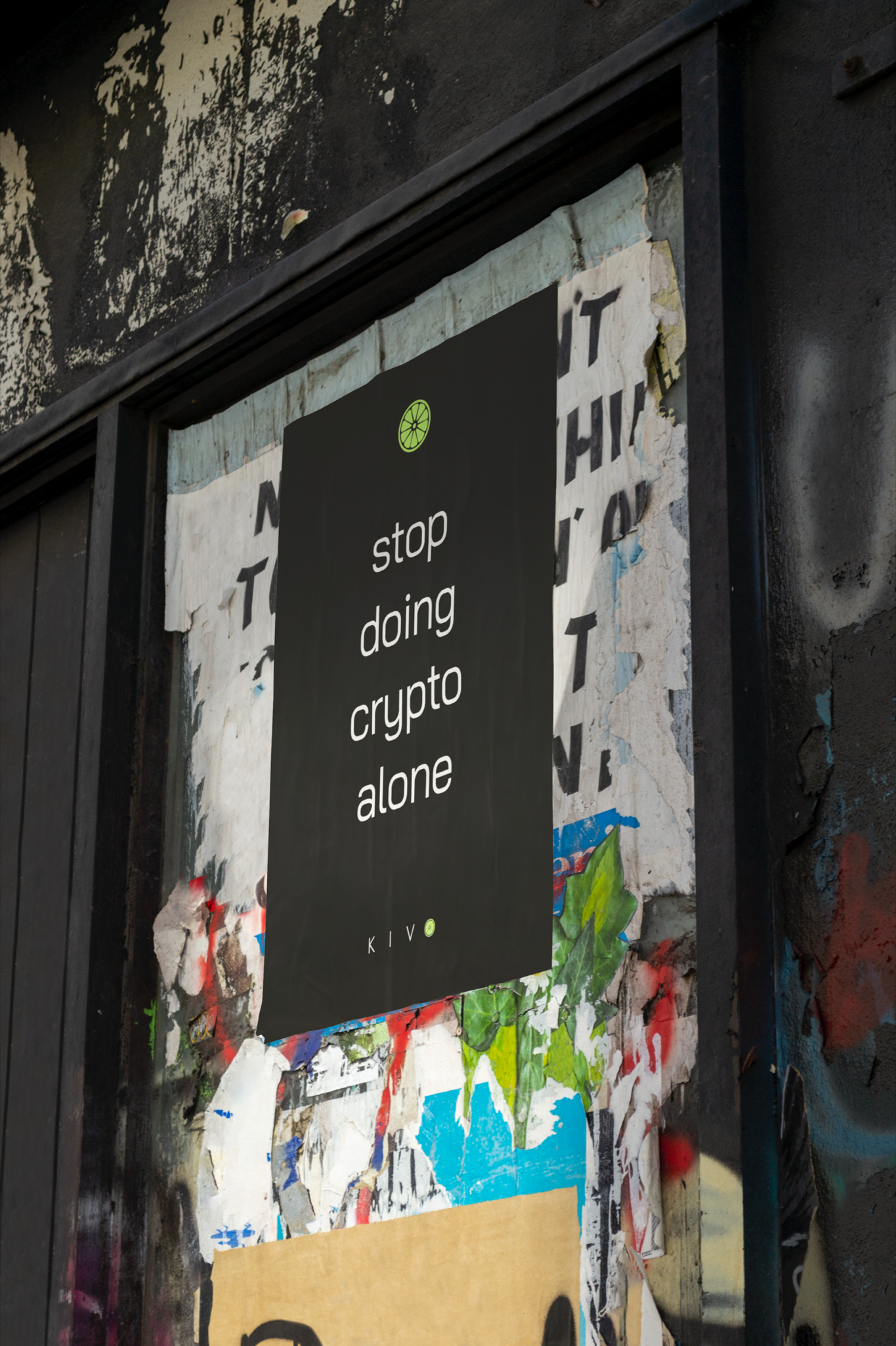 Kivo wheat-paste campaign