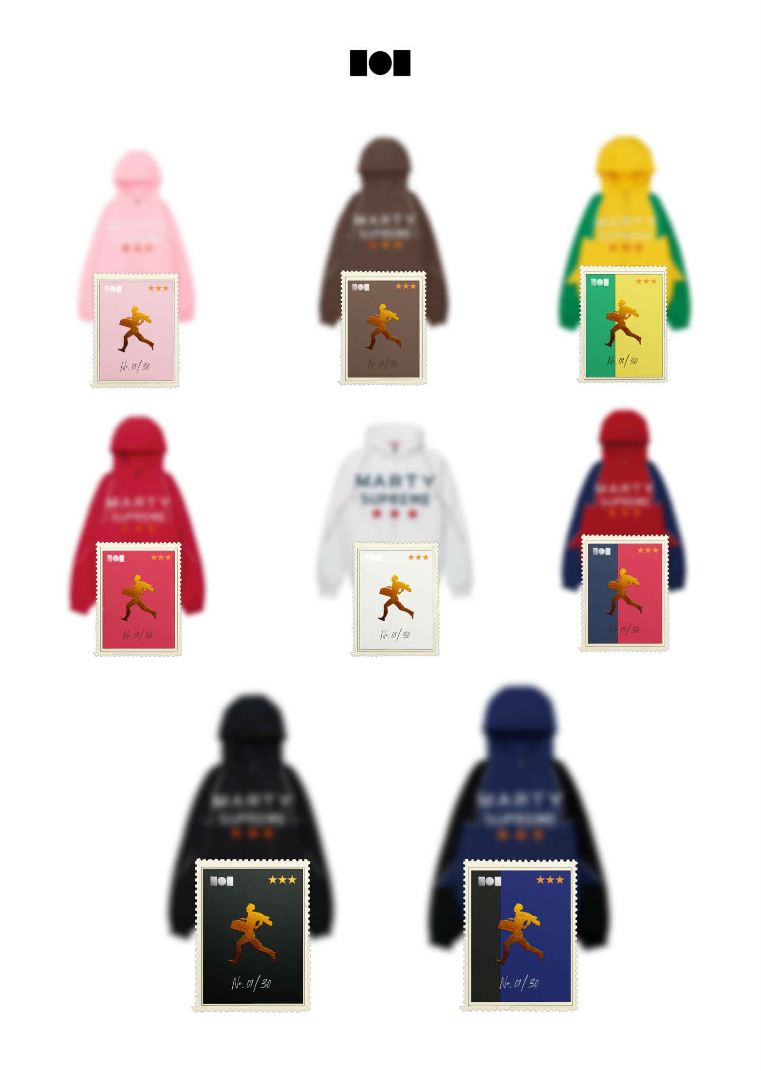 Marty Supreme - apparel capsule colorways