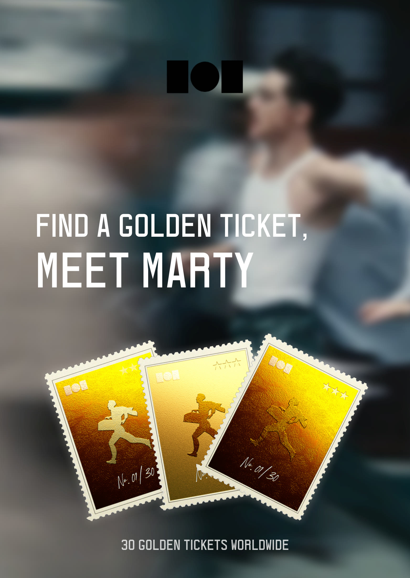 Marty Supreme - find a golden ticket, meet Marty campaign