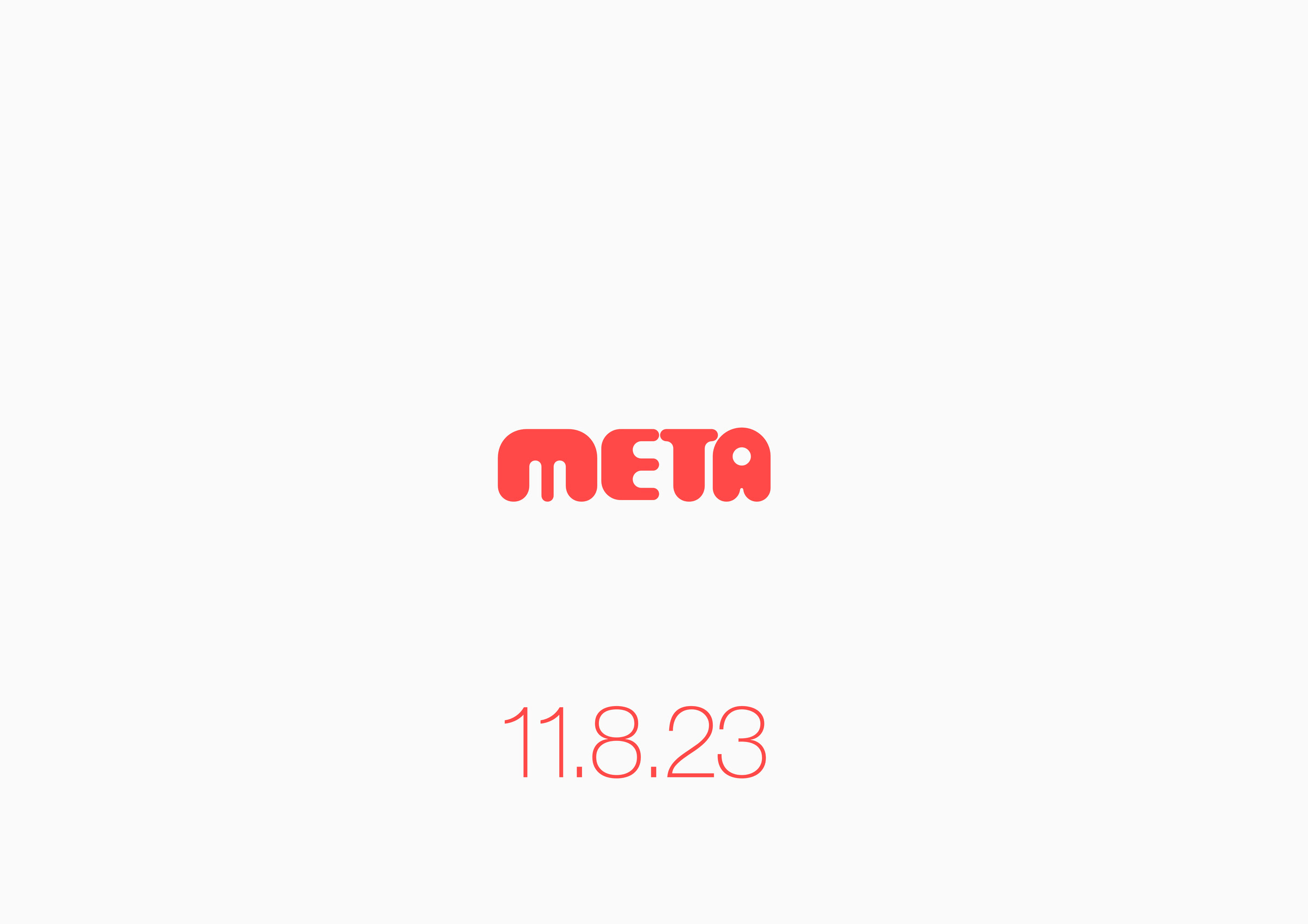 MetaDAO custom wordmark and launch date