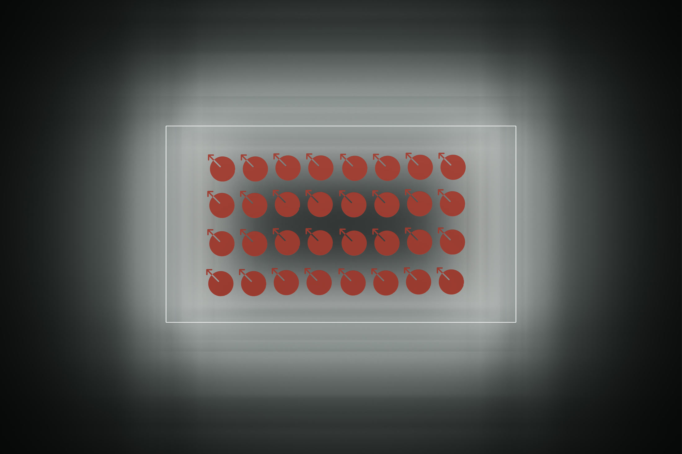 MetaDAO movement mark repeated in an installation