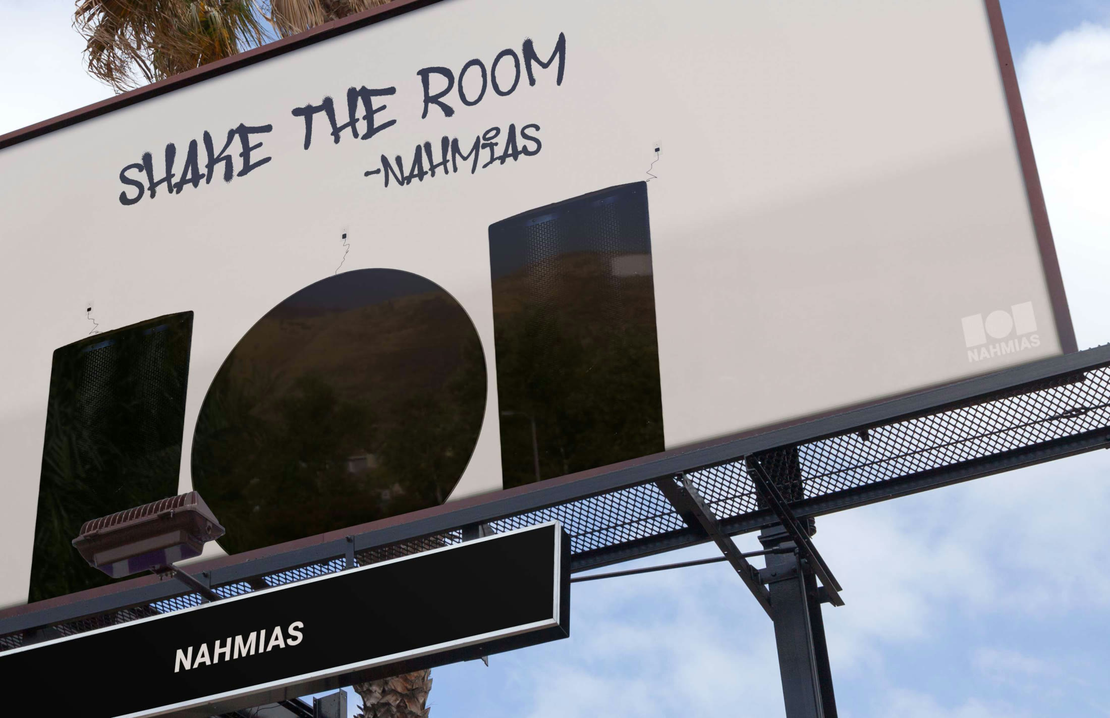 Nahmias - “Shake the Room” out-of-home billboard