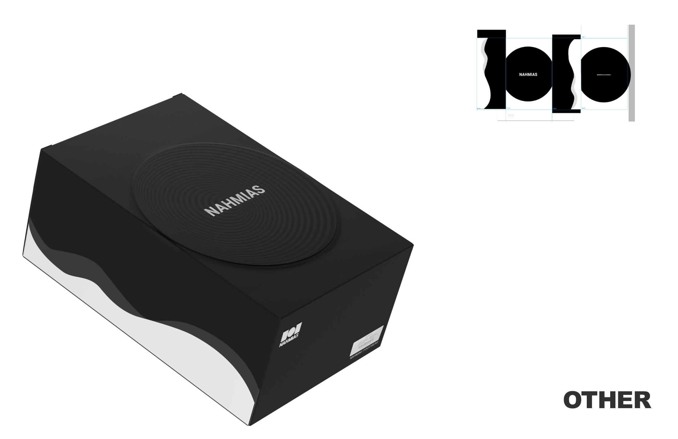 Nahmias black packaging system