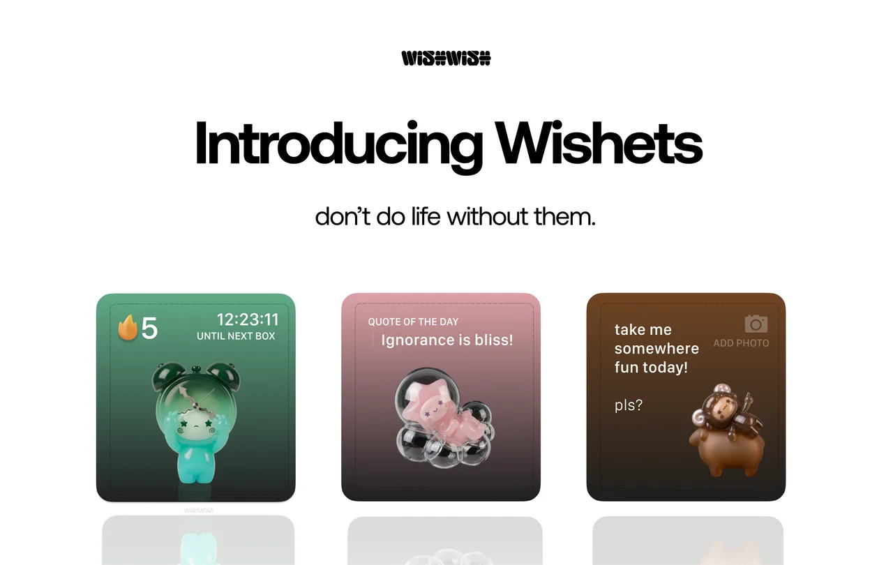 wishwish Introducing Wishets product and brand exploration