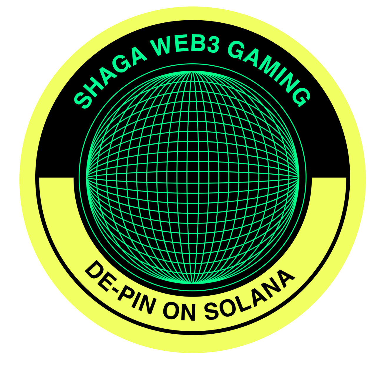 Shaga Solana Breakpoint sticker - Shaga Web3 Gaming, De-pin on Solana