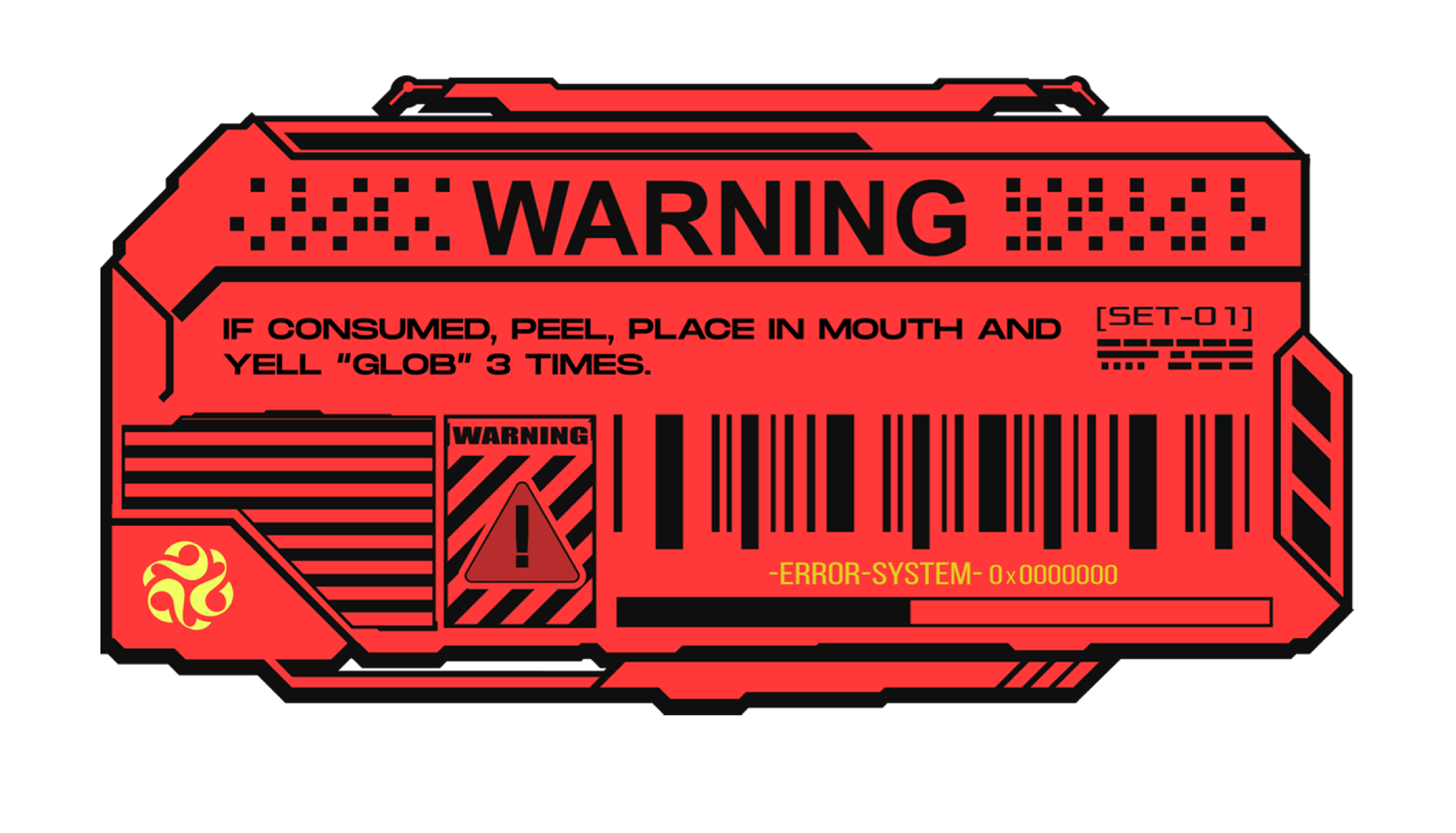 Shaga Solana Breakpoint sticker - Glob warning label