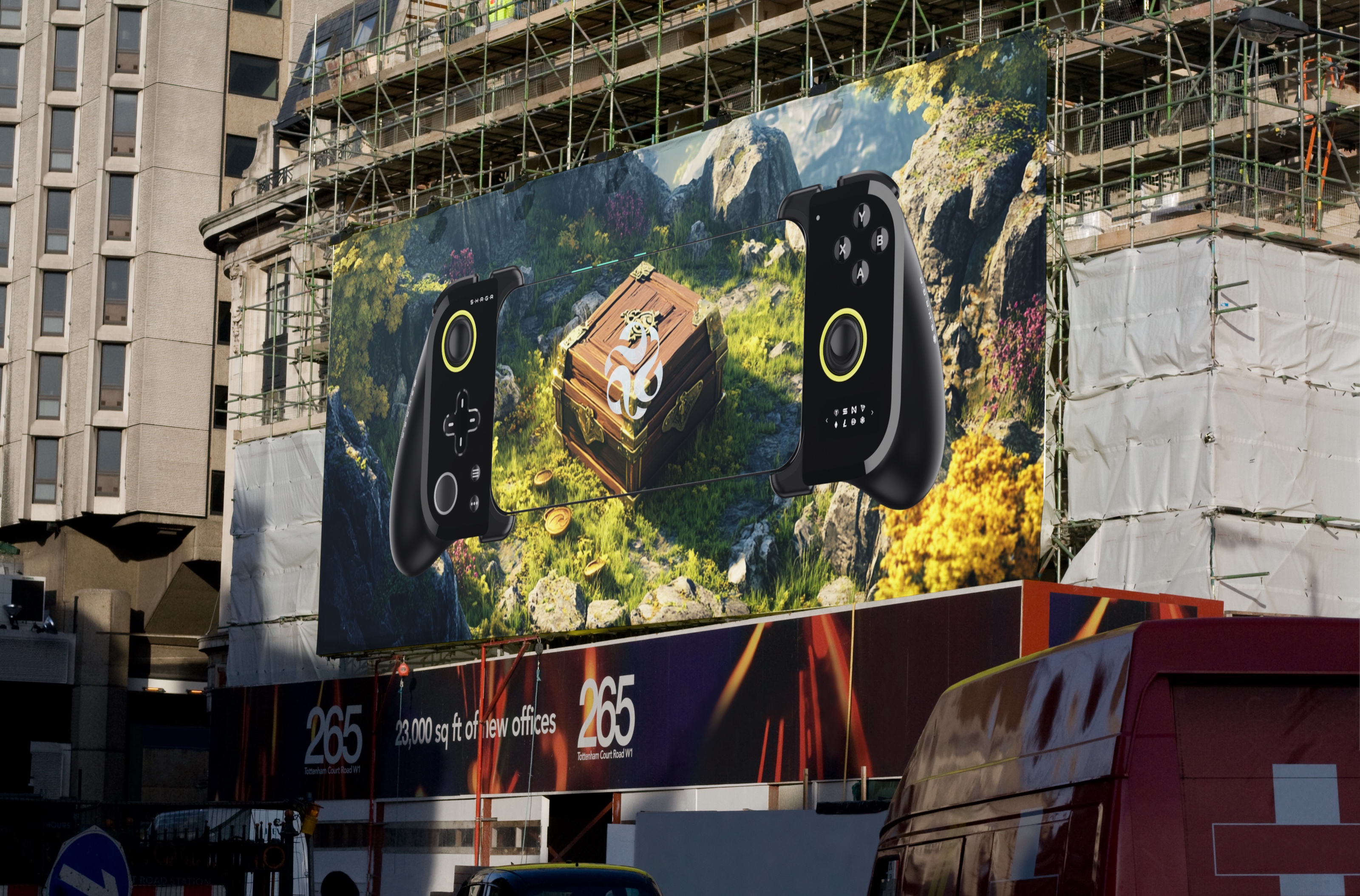 Shaga handheld controller billboard