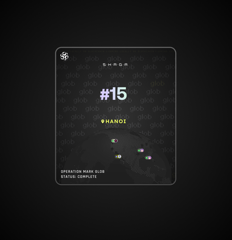 Operation Mark Glob completion card for Hanoi