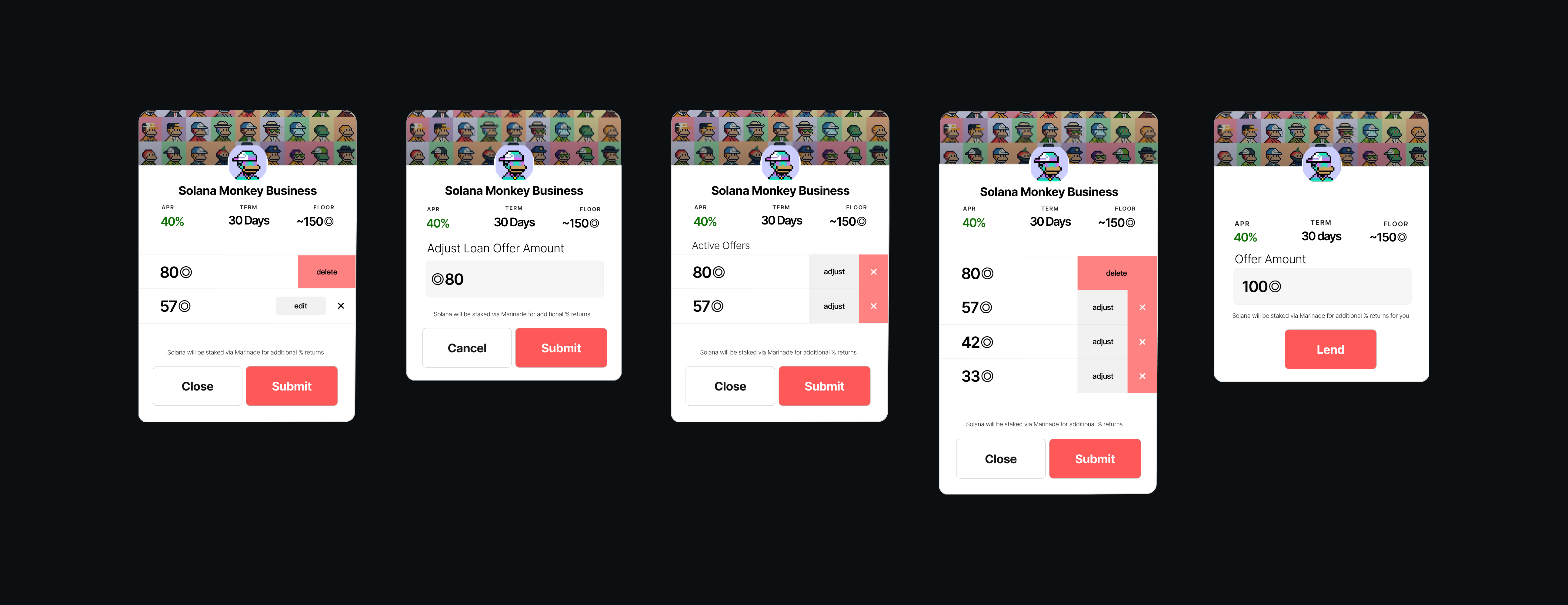 SharkyFi loan interface