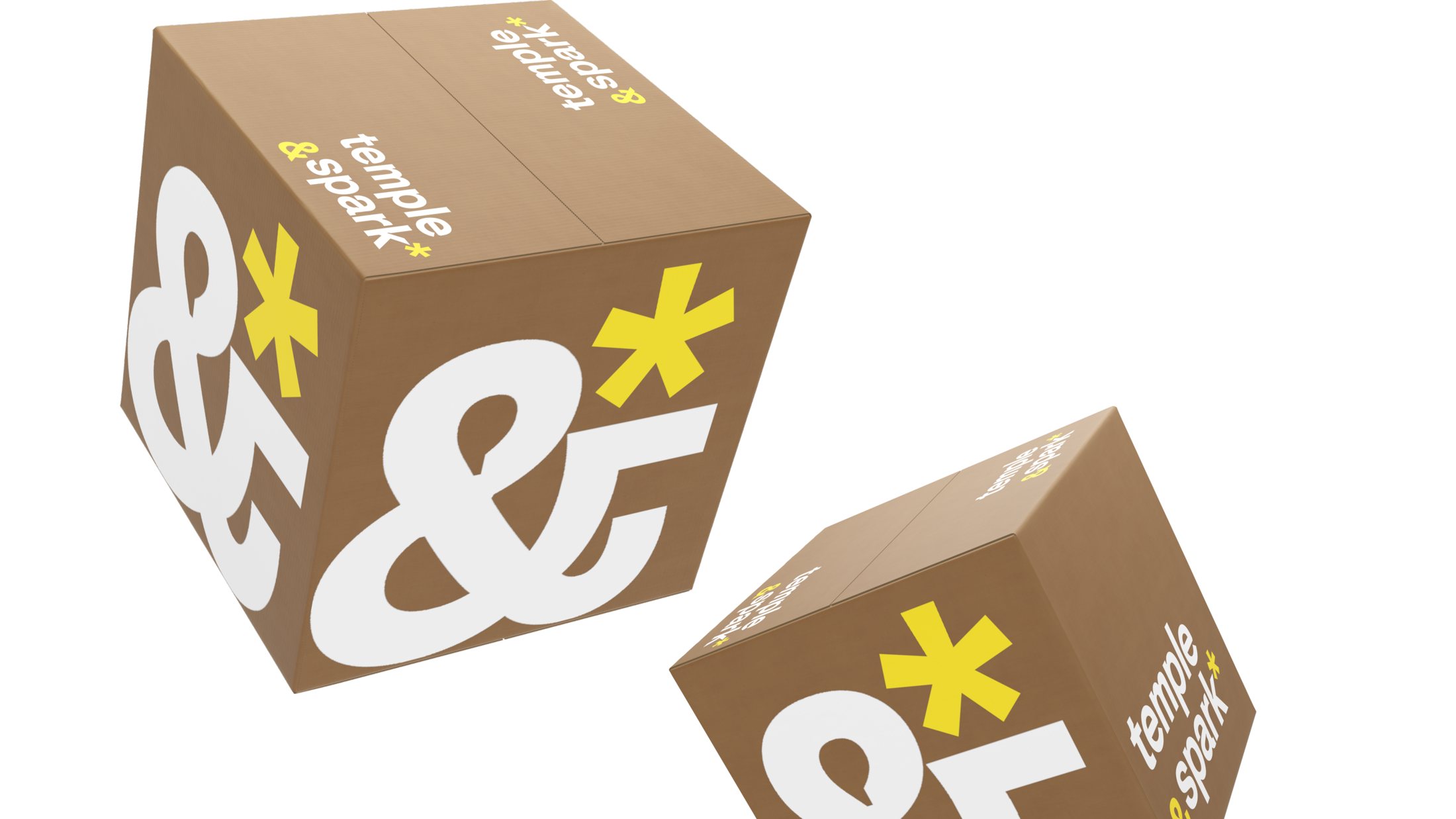 Tumbling kraft shipping boxes