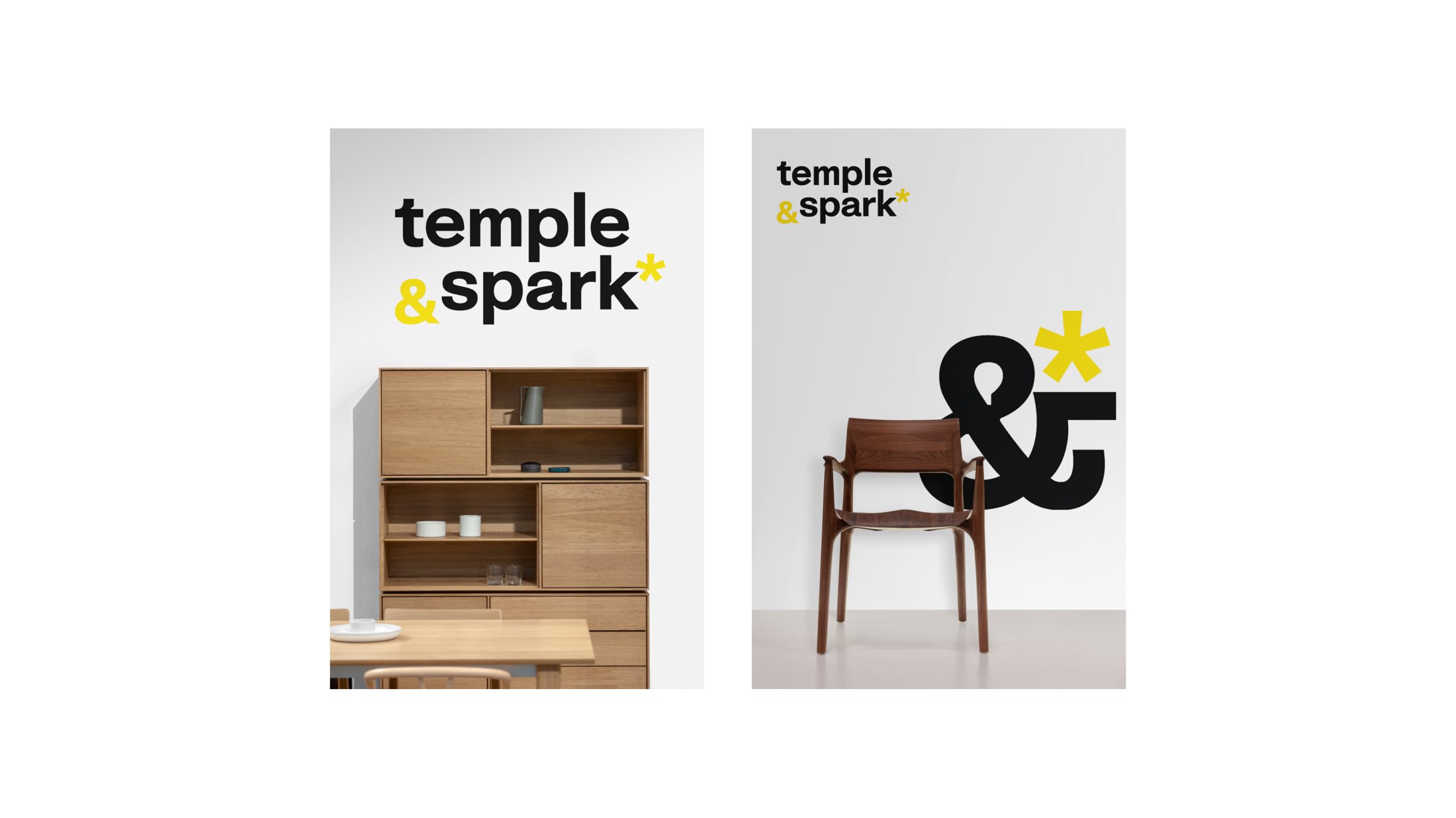 Brand posters with furniture